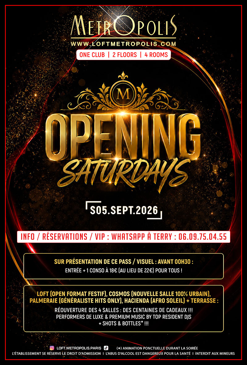 OPENING SATURDAYS (Verso)